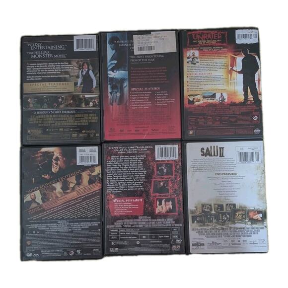 Horror Movie 6 DVD Lot Candyman Saw II Cult Favorites Ju-On - Picture 2 of 3